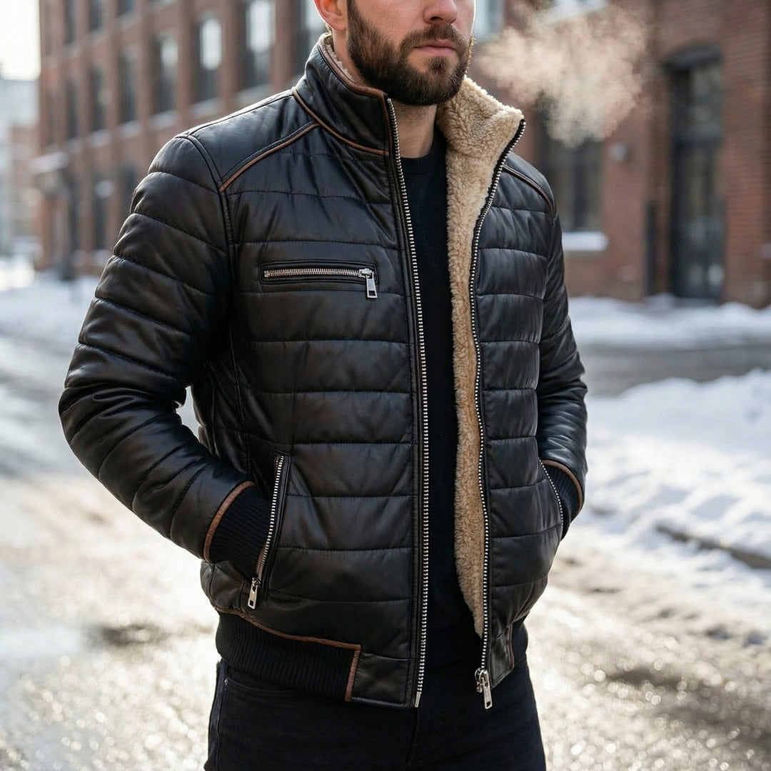 Lavendre - Veste Aviateur Doublée