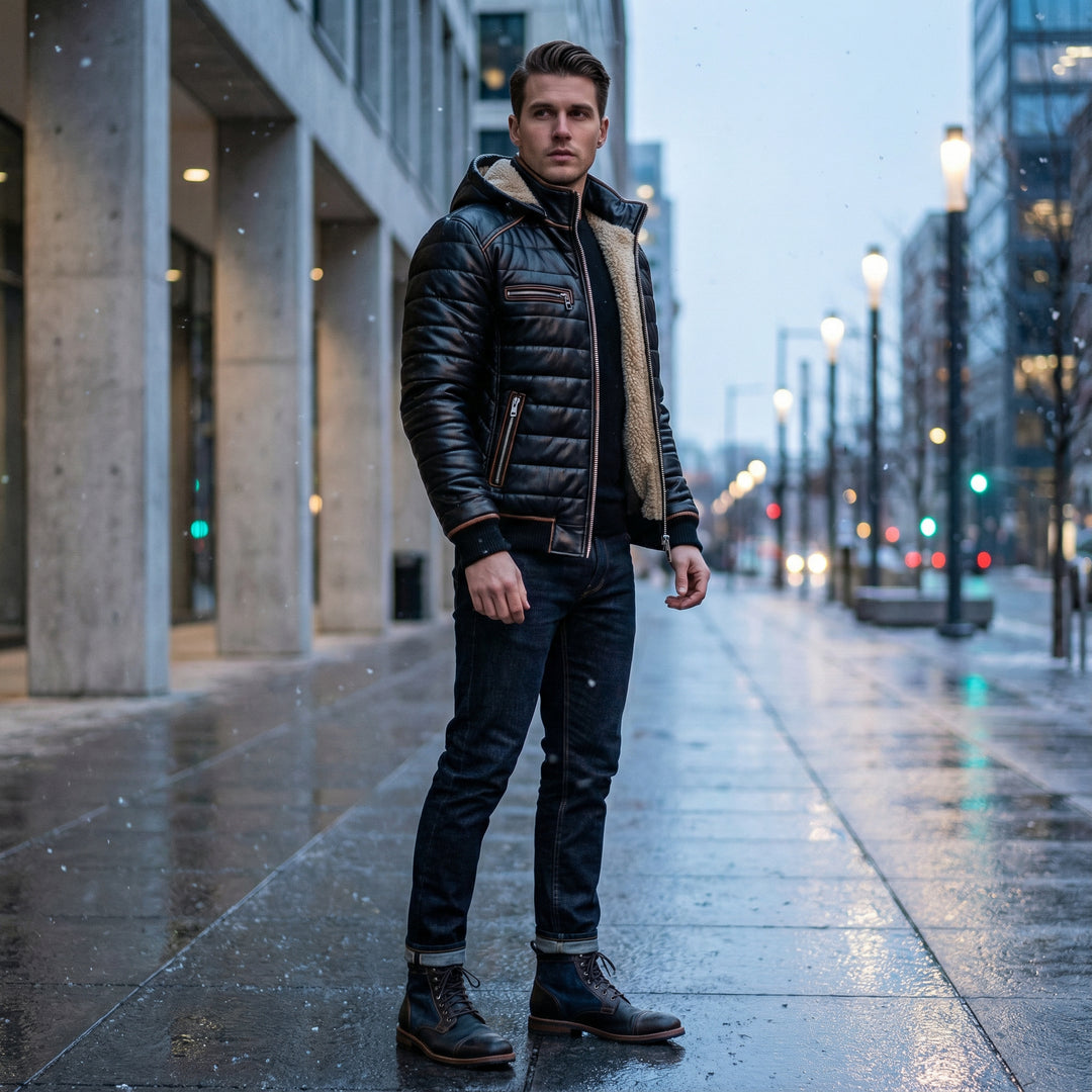 Lavendre - Veste Aviateur Doublée